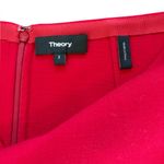Theory Irenah Saxton Wool Mini Skirt Womens Size 2 Red Photo 6