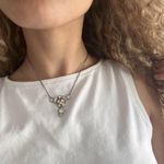 Silver Diamanté Necklace Photo 3