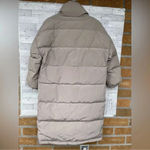 NAP loungewear Oversized Padded Down Puffer Coat in a neutral Sand size medium Tan Photo 8