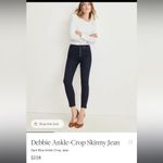 Veronica Beard  Debbie ankle skinny high rise button fly 32 $228 black Photo 4