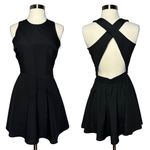 Naven Twisted Circle Skater Dress Size 0 Black Open Back Sleeveless Mini Photo 11