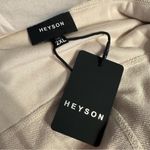 Heyson Cream Raw Hem Sweatshirt Style Open Jacket size 2X Long Sleeves NWT Photo 8