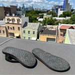 Sanuk black flip flops size 7 yoga mat slingback thong summer beachy sustainable Photo 1