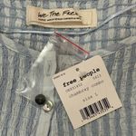 Free People NWT Little Bit of Something Ombre Blouse - Blue - Large Photo 9