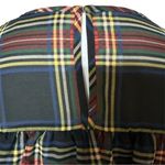 J.Crew Edie Ruffle Top in Stewart Tartan Plaid Black Red Blouse Size 8? Photo 7