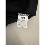 Pact  Black Organic Cotton Ribbed Long-sleeved Layering Thermal Shirt Tee L Photo 3