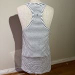 Lululemon Cool Racerback Tank Top Black White Striped P2P 15.5” Size 4 EUC Photo 1