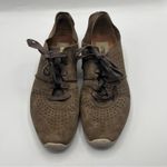UGG  Tye Leather Lace Up Sneakers Brown Nubuck Sz 9.5 Photo 2