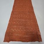 SNDYS x REVOLVE Crochet Maxi Dress in Red Shimmer Orange Photo 2