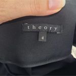 Theory  Pleated Mini Black Skirt Size‎ 4 With Pockets Photo 2