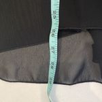 Women’s Black Sheer Flowy High Low Blouse Cut Out Back Sz Sm Elastic Cuffs Photo 7