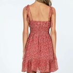 Princess Polly THE BONNIE MINI DRESS MAROON size 4 Photo 4