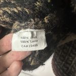 Icelandic Design Sweater 100% Wool 1/4 Zip cardigan Black Floral Embroidery M Size M Photo 4