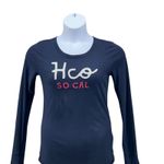 Hollister Vtg  Womens Shirt Size L‎ Y2K Mall Embroidery Preppy Baby Tee Spell Out Photo 2