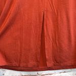 Garnet Hill  Skirt Womens Small Rust Terracotta Red Orange Pockets Elastic Waist Photo 2