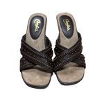 Candie's  Rolley Vintage 90s Y2K Women’s Studded Brown Chunky High Heel Shoes Sz 8 Photo 1