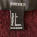 Forever 21  size small burgundy sweater cardigan‎ Photo 2
