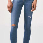 AGOLDE WOMENS Sophie Mid Rise Distressed Skinny Ankle Jeans size 24 Photo 0