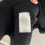 ALC Frank A.L.C. Annina Ribbed Midi Asymmetrical Dress Black Size Medium Photo 6