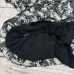 The Kooples Messy Butterfly Dress Wrap Knee Black White Size 3 US Large NEW Photo 9