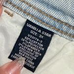 Vanilla Star Jeans Vanilla Star Womens Plus 3X Ultra Cozy Denim Jean Shorts Light Wash Drawstring Photo 3