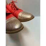 Anthropologie  Vanessa Wu Metallic Oxfords Shoes Sz. 38 (US 7.5) Photo 4