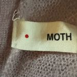 MOTH Anthropologie Mohair Cardigan Sweater Sz S Crystal Button Side Bow Detail Purple Photo 5