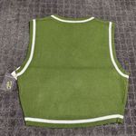 Urban Outfitters Randi Shrunken Sweater Vest NWT Size M - Green Photo 5