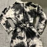 No Boundaries Black and White Tie-Dye Tracksuit Photo 1