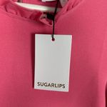 Sugar Lips Go Getter Marla Ruffle Puff Sleeve Top Pink Size Medium Photo 11