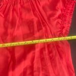 Old Navy Vibrant Red Puff Sleeve Blouse in size-XL Photo 6