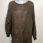 Aerie Green Knit Sweater Size Medium Photo 9