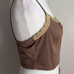 Romwe ⬇️ 2 Marked Listings for $25 - Ribbed Lace Trim Crop Camisole Tank Top Photo 2