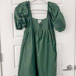 Hyacinth House Emerald Puff Sleeve Sasha Mini Dress Photo 3
