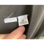 Black Sheer Panel Velvet Trim Straight Leg Jumpsuit Size 12 Office Siren Career Photo 4