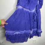 Free People  Aphrodite dress mosaic blue purple sundress‎ women’s size large Photo 3