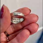 Urban Outfitters Wilderness Mountain Celestial Sun Inspirational Open Unisex Ring Fits Sizes 9 & Up Photo 2