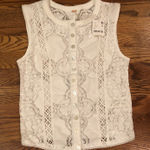 Free People Ivory Tank Lace Photo 0