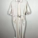 Kittenish  Cream Puff Sleeve Utility Belted Jumpsuit Size Large Photo 1
