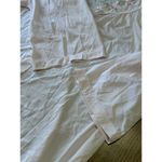 Shadowline Embroidered Rose Night Gown Medium Pink Midi Buttons Soft Cottagecore Photo 10