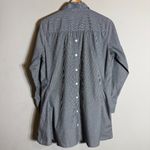 INAE Collection Poplin Woven Long Sleeve Striped Shirt Dress Women's XS Black Photo 10