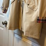 Polydeer New Beige Plaid Lined Hooded Raincoat/Boots 2X Set Drawstring Waist Tan Size XXL Photo 7