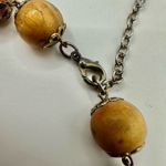 Bisou Bisou brown and white beaded necklace Photo 4