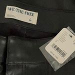 Free People  We The Free Uptown Faux Leather Pant 6 Black $98 Retail NWT Photo 3