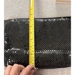 Whiting & Davis Vintage & Davis Purse Black Metallic Mesh W/ Gold Evening Bag Crossbody Retro Photo 2