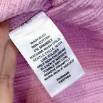 BP NWT by Nordstrom Purple Pink Pointelle Rib Cropped Short Sleeved Henley - S Photo 2