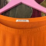 Black Crane Linen Rayon Box Dress Orange Size XS Photo 2