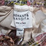 HEMANT & NANDITA Maya Mini Dressblush in Pink & Lime LArge Photo 7