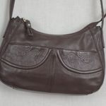 Stone Mountain Small Brown Leather Shoulder Bag Purse Photo 6