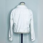 Old Navy White Cropped Denim Jacket size Medium Photo 7
